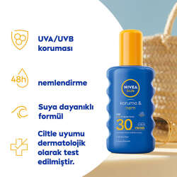 Nivea Sun Koruma ve Nem Spf30 Güneş Spreyi 200 ml - 2
