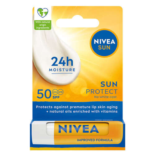 Nivea Sun SPF50 Yüksek Güneş Koruyucu Dudak Bakım Kremi 4.8 gr - Nivea