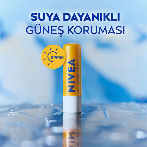 Nivea Sun SPF50 Yüksek Güneş Koruyucu Dudak Bakım Kremi 4.8 gr - 4