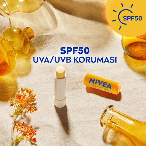 Nivea Sun SPF50 Yüksek Güneş Koruyucu Dudak Bakım Kremi 4.8 gr - 2
