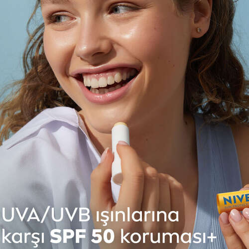Nivea Sun SPF50 Yüksek Güneş Koruyucu Dudak Bakım Kremi 4.8 gr - 5