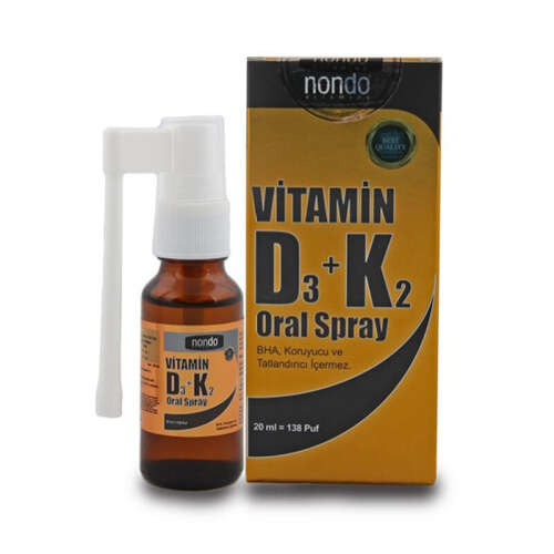Nondo Vitamins Vitamin D3+K2 Spray 20 ml - 1