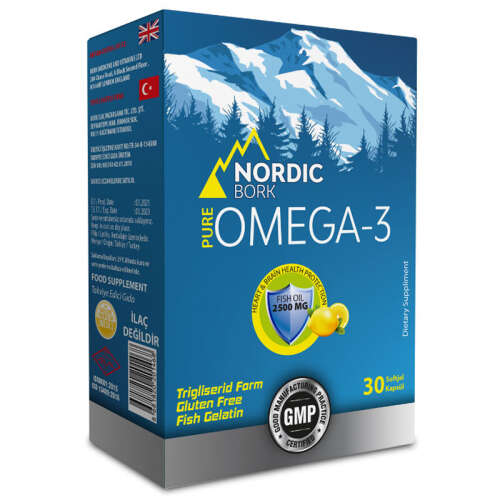 Nordic Bork Omega-3 İçeren Takviye Edici Gıda 30 Kapsül - 1