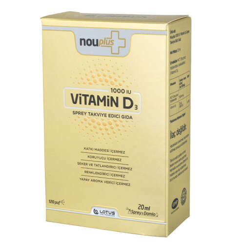 NouPlus Vitamin D3 1000 IU Sprey 20 ml - NouPlus
