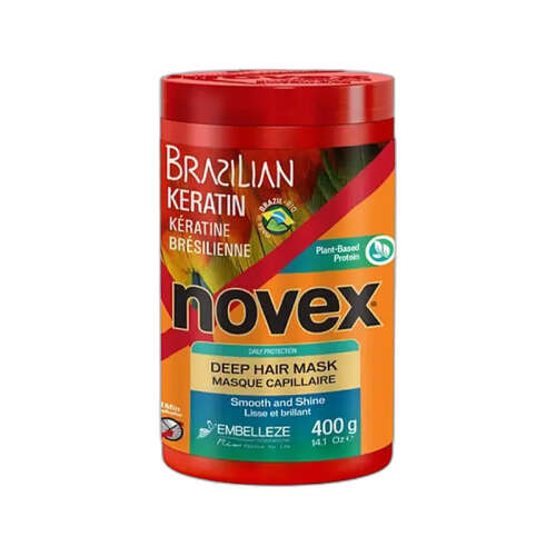 Novex Brezilya Keratin Kurumuş ve Zarar Görmüş Saçlar İçin Saç Maskesi 400 g - Novex