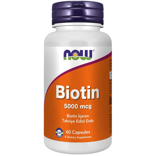 Now Biotin İçeren Takviye Edici Gıda 60 Kapsül - Now