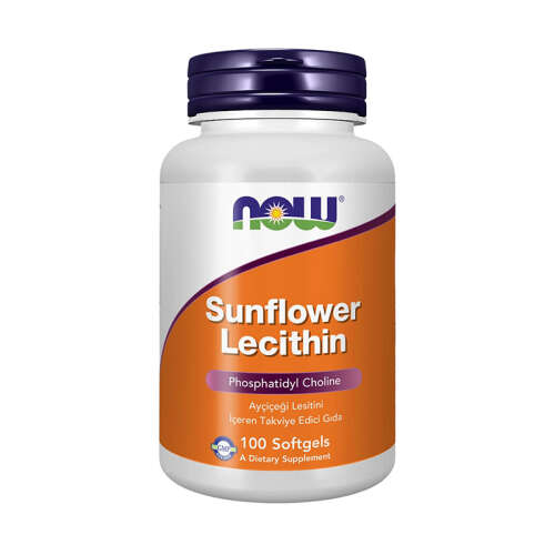 Now Sunflower Lecithin Ayçiçeği Lesitini İçeren Takviye Edici Gıda 100 Kapsül - 1