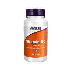 Now Vitamin D3 1000 IU Takciye Edici Gıda 180 Kapsül - 1