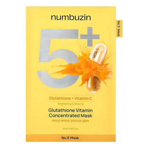 Numbuzin No-5+ Glutathione Vitamin Concentrated Mask 1 Adet - Numbuzin