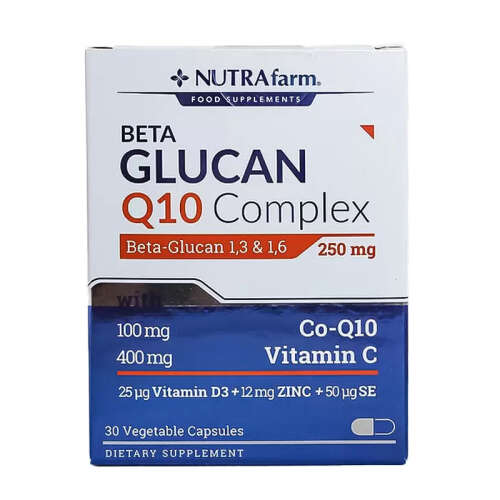 Nutrafarm Beta Glucan Q10 Complex 30 Kapsül - Dermoskin