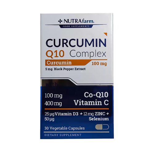 Nutrafarm Curcumin Q10 Complex Takviye Edici Gıda 30 Kapsül - 1