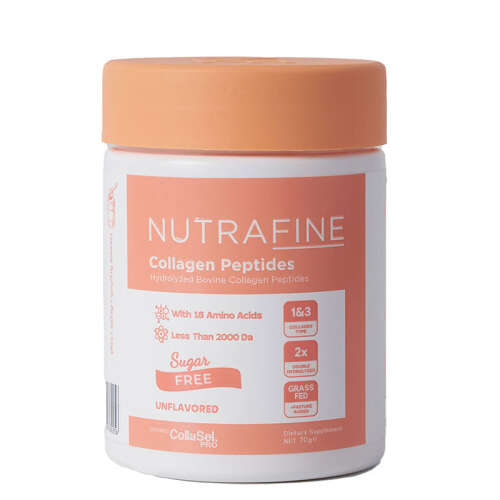 Nutrafine Bovine Collagen Doğal %100 Çifte Hidrolize Tip 1 ve Tip 3 İçeren Kolajen 70 gr - 7 Günlük - Nutrafine