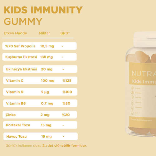 Nutrafine Kids Immunity Gummy 60 Gummies - 4