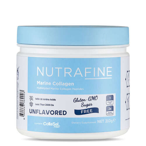 Nutrafine Marine Collagen Doğal %100 Çift Hidrolize Tip 1 Balık Kolajen Peptitler - 210 gr - 1
