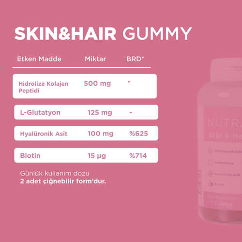 Nutrafine Skin Hair 60 Gummies - 2