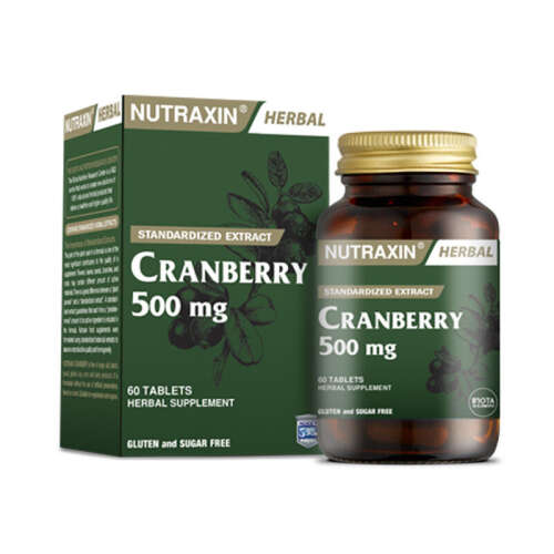 Nutraxin Cranberry 500 mg Takviye Edici Gıda 60 Tablet - Nutraxin