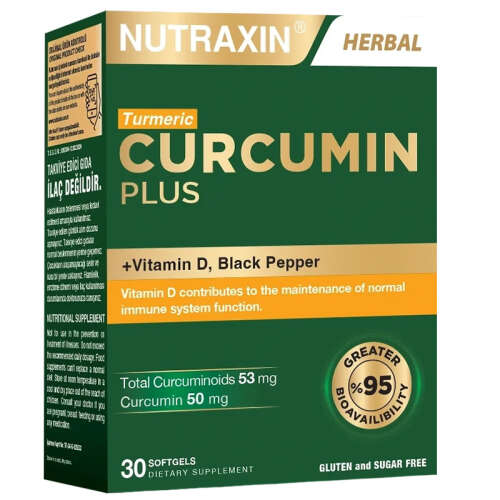 Nutraxin Curcumin Plus Takviye Edici Gıda 30 Yumuşak Kapsül - 1