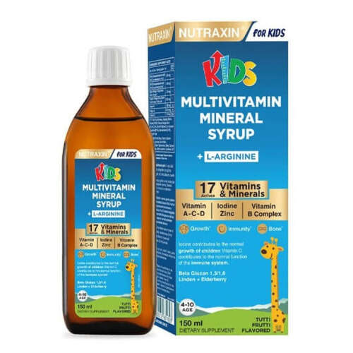 Nutraxin Kids Multivitamin Mineral Şurup 150 ml - Nutraxin