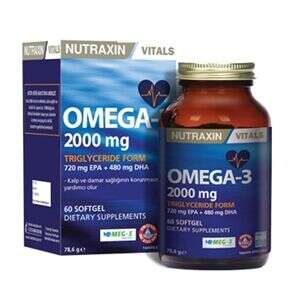 Nutraxin Omega 3 Balık Yağı 2000 mg 60 SoftGel - 2