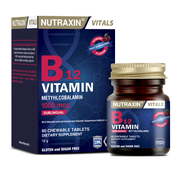 Nutraxin Vitals B12 Vitamin 60 Tablet - Nutraxin
