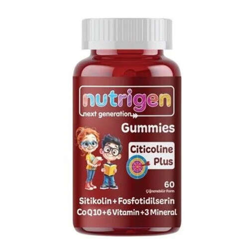 Nutrigen Gummies Citicoline Plus 60 Çiğnenebilir Form - Nutrigen