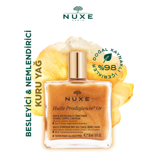 Nuxe Huile Prodigieuse Or Altın Parıltılı Kuru Yağ 50 ml - 4