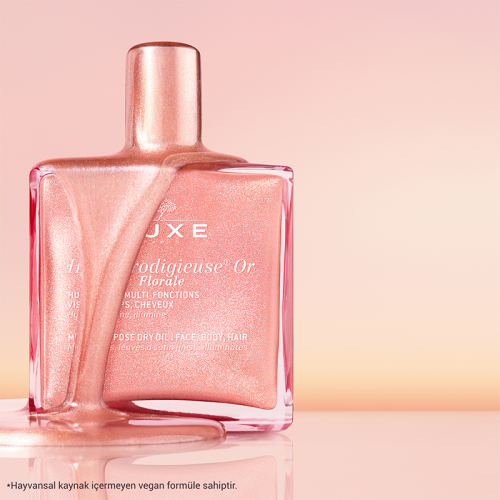 Nuxe Huile Prodigieuse OR Pembe Parıltılı Çiçeksi Çok Amaçlı Kuru Yağ 50 ml - 5
