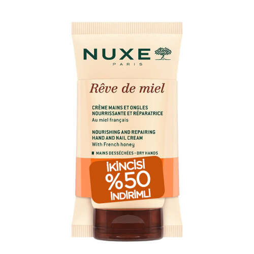 Nuxe Reve De Miel Creme Mains Et Ongles 2x50ml | 2. %50 İndirimli - Nuxe