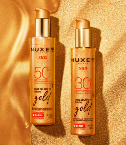 Nuxe Sun - Altın Işıltılı Bronzlaştırıcı Güneş Koruyucu Yağ SPF30 150 ml - 2