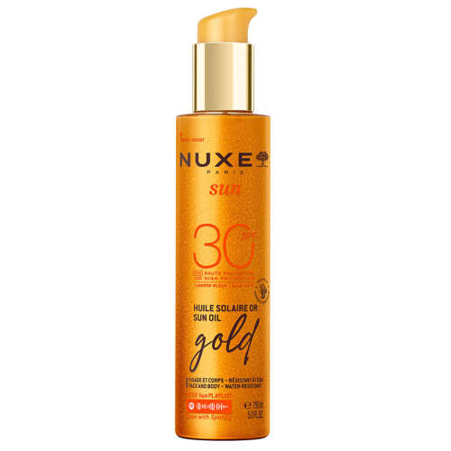 Nuxe Sun - Altın Işıltılı Bronzlaştırıcı Güneş Koruyucu Yağ SPF30 150 ml - Nuxe