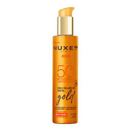 Nuxe Sun - Altın Işıltılı Bronzlaştırıcı Güneş Koruyucu Yağ SPF50 150 ml - 1