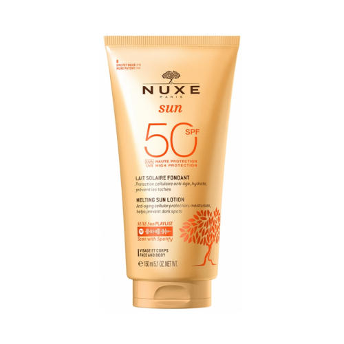 Nuxe Sun Melting Lotion High Protection Face and Body SPF50 150 ml - Nuxe