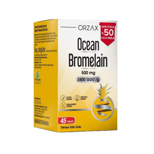 Ocean Bromelain 500 mg 45 Kapsül - 1