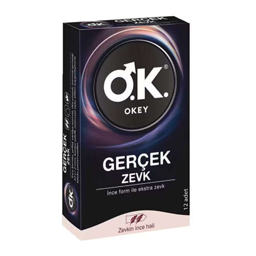 Okey Gerçek Zevk Prezervatif 12 Adet - Okey