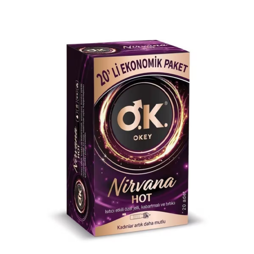 Okey Nirvana Hot Prezervatif 20 Adet - Okey