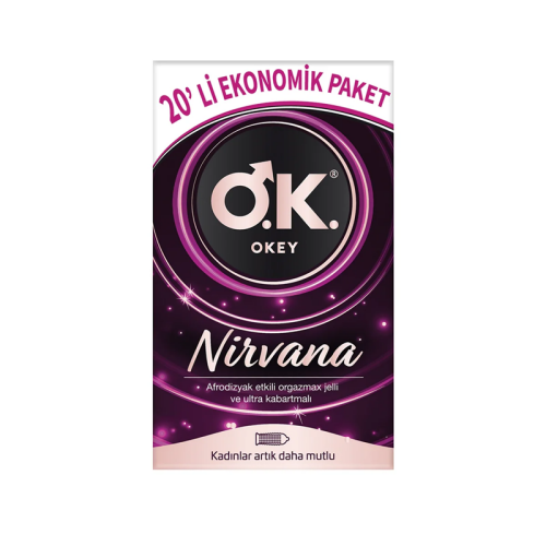 Okey Nirvana Prezervatif 20 Adet - Okey