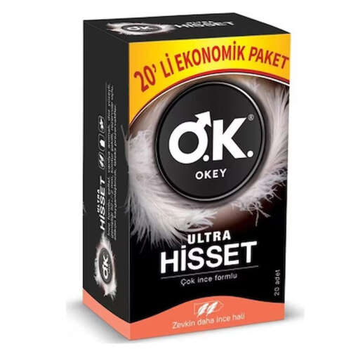 Okey Ultra Hisset Prezervatif 20 adet - Okey