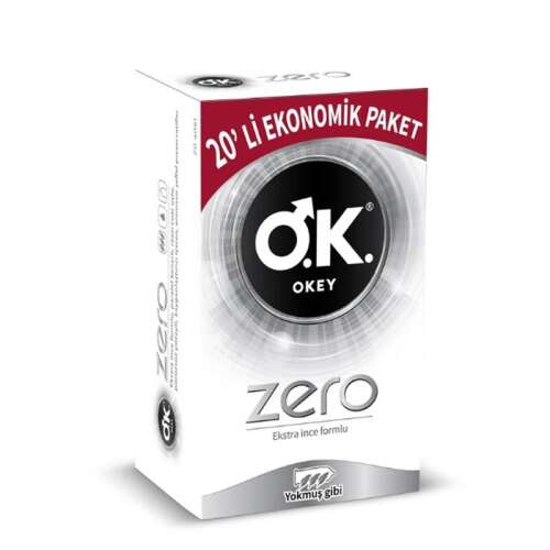 Okey Zero Ekstra İnce Formlu Prezervatif 20 Adet - 1