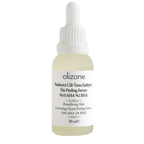 Olizone Cilt Tonu Eşitleyici Yüz Peeling Serum %10 AHA %2 BHA 30 ml - Olizone