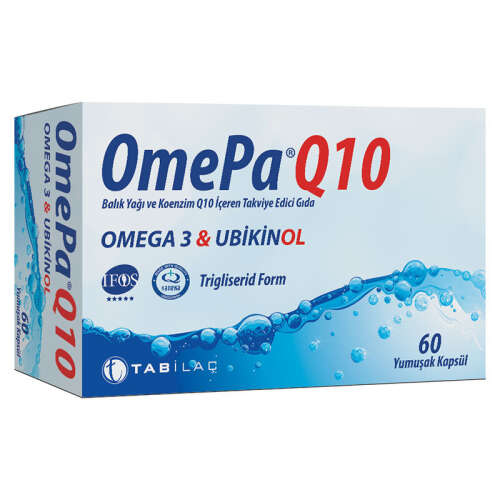 Omepa-Q10 Omega3 Ubiquinol Takviye Edici Gıda 60 Kapsül - TAB İlaç Sanayi A.Ş