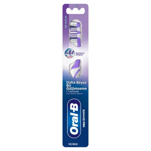 Oral-B Pro-3D White Diş Fırçası - Orta - 1