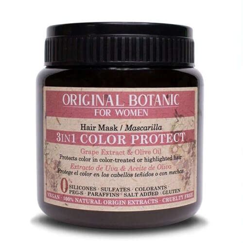 Original Botanic 3in1 Color Protect Renk Koruyucu Vegan Maske Kadın 250 ml - Original Botanic