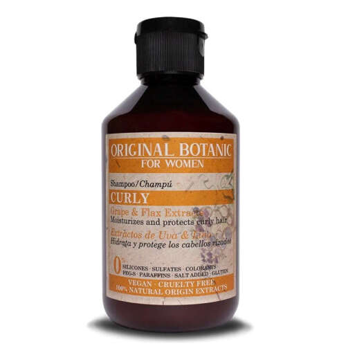 Original Botanic Curly Kıvırcık Saçlara Özel Vegan Şampuan Kadın 250 ml - Original Botanic