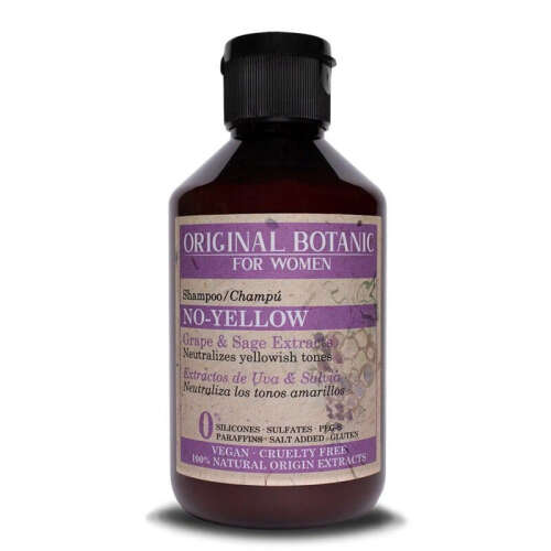 Original Botanic No Yellow Sarı Saçlar İçin Vegan Mor Şampuan Kadın 250 ml - Original Botanic