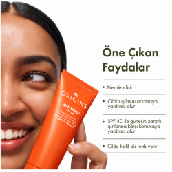Origins Ginzing SPF 40 Canlandırıcı Renkli Nemlendirici 50 ml- Orta - 3