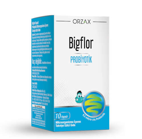 Orzax Bigflor Probiyotik Takviye Edici Gıda 10 Kapsül - Orzax
