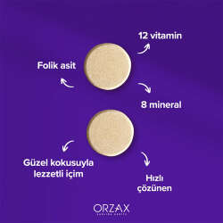 Orzax Efervit Multivitamin ve Mineral 20 Tablet - 3