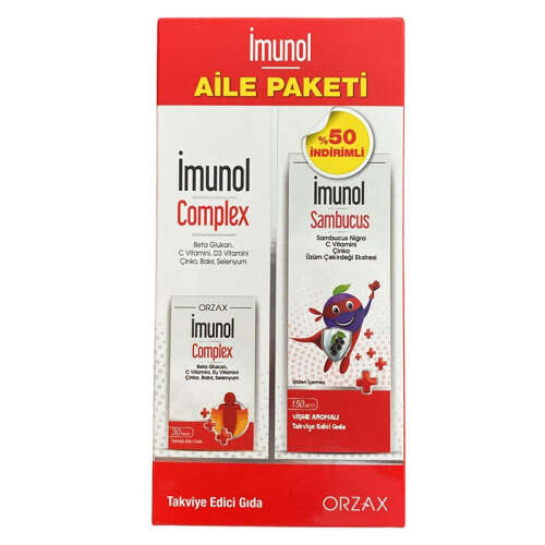 Orzax İmunol Complex + İmunol Sambucus Aile Paketi - 1