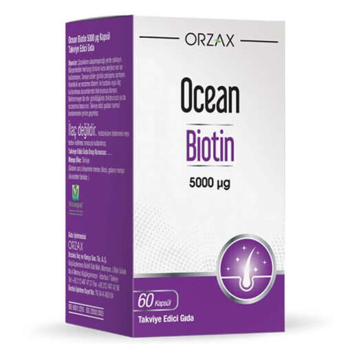 Orzax Ocean Biotin 60 Kapsül - Orzax