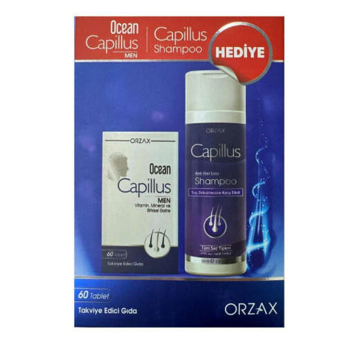 Orzax Ocean Capillus Men 60 Tablet + Capillus Şampuan Hediyeli - Orzax
